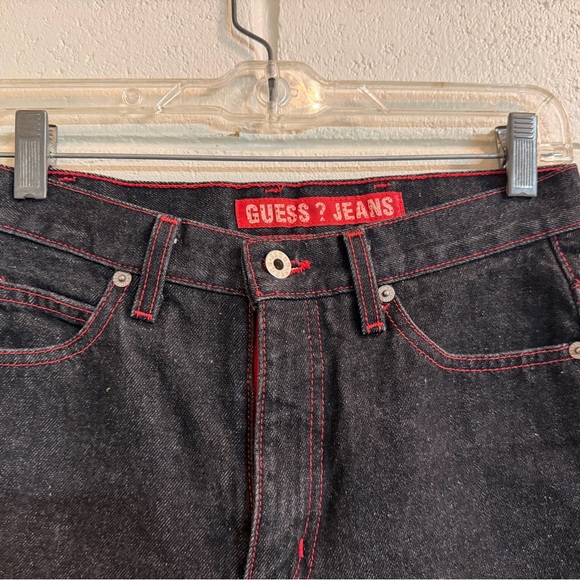 Vintage womens black Guess jeans size 27 - Picture 4 of 5